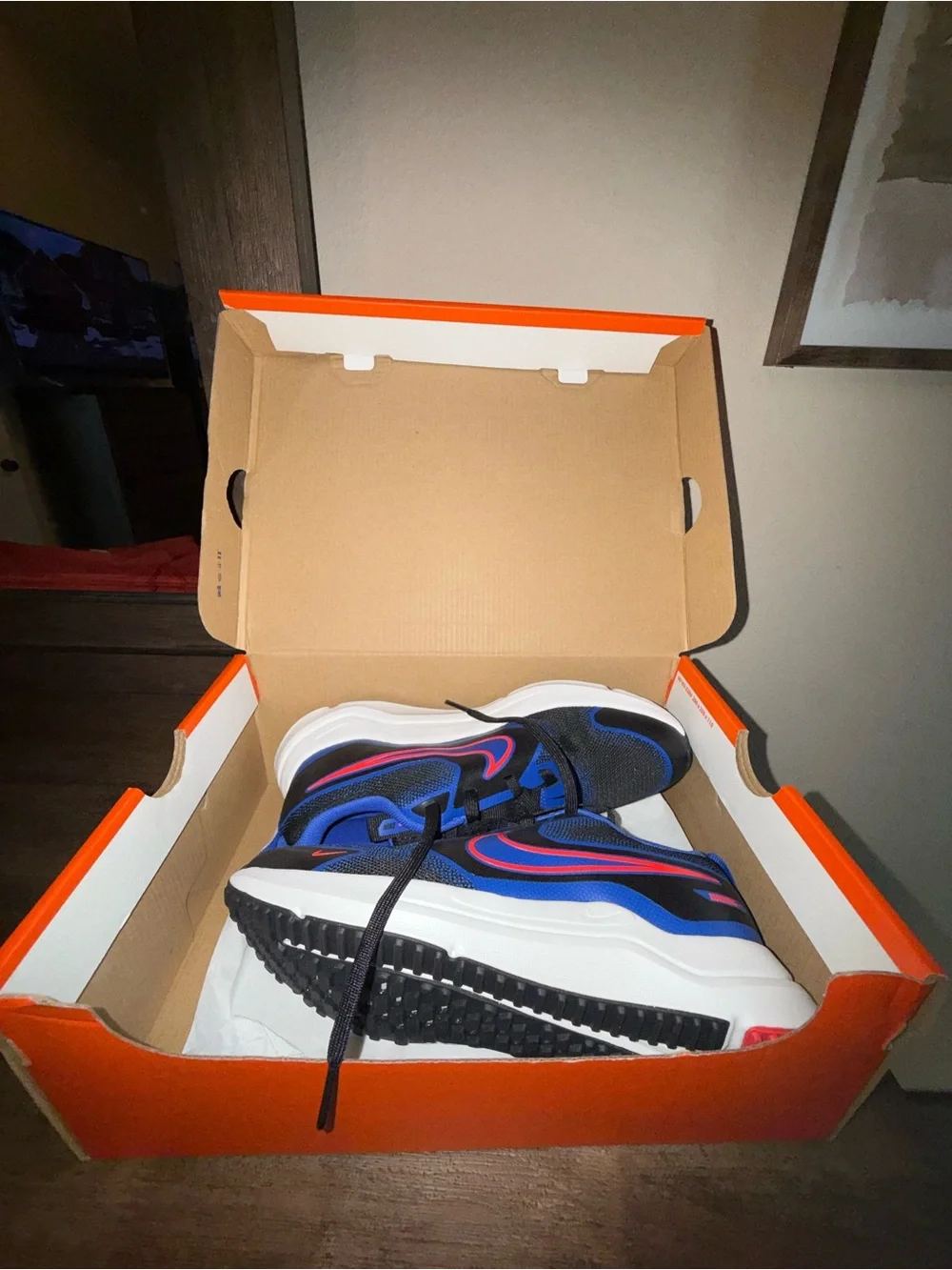 Nike Kids Black, Blue & Red Athletic Sneakers